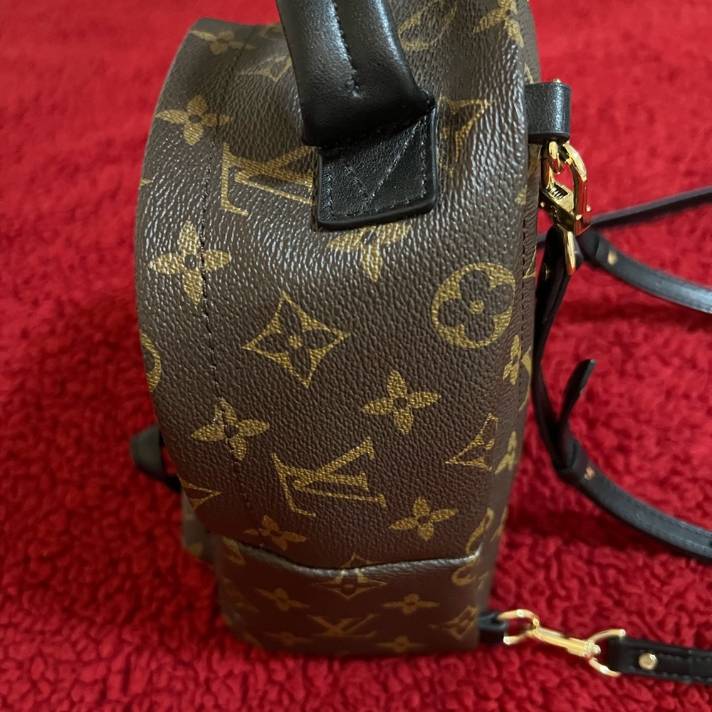 LOUIS VUITTON AUTHENTIC MINI PALM SPRINGS MONOGRAM BACKPACK. NWOT. - Picture 7 of 12